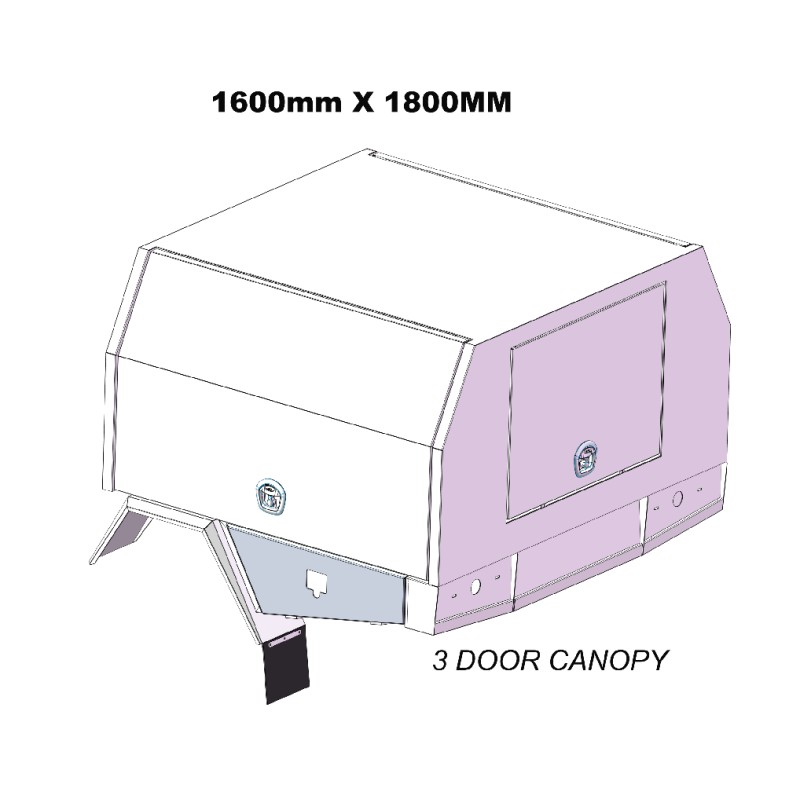 1600mm Service Body  3DOOR