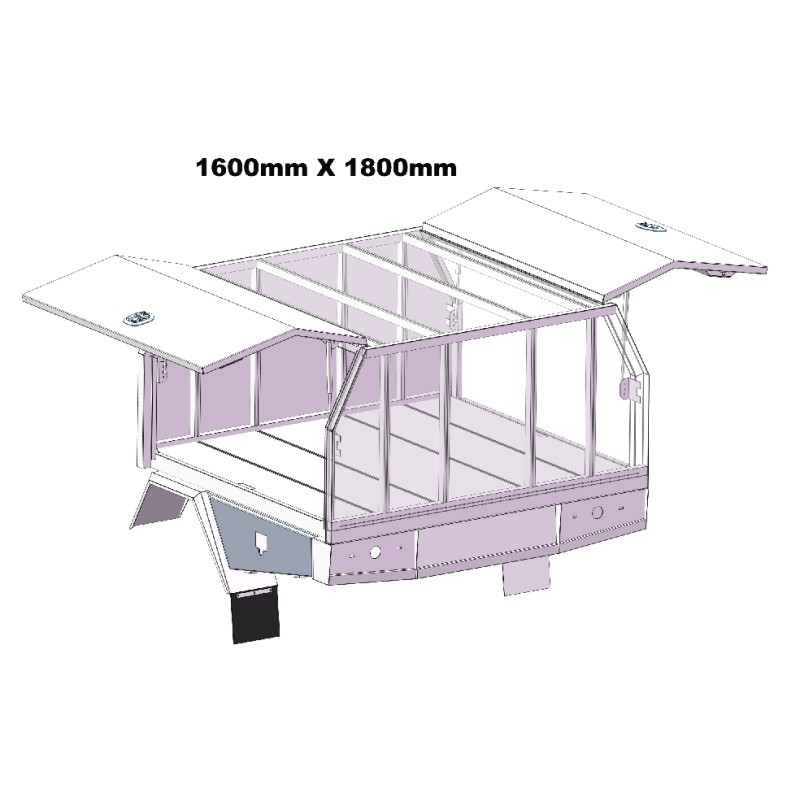 1600mm Service Body  2 DOOR 