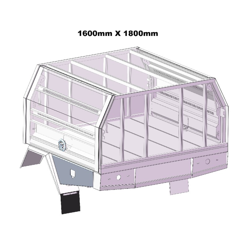 1600mm Service Body  2 DOOR 