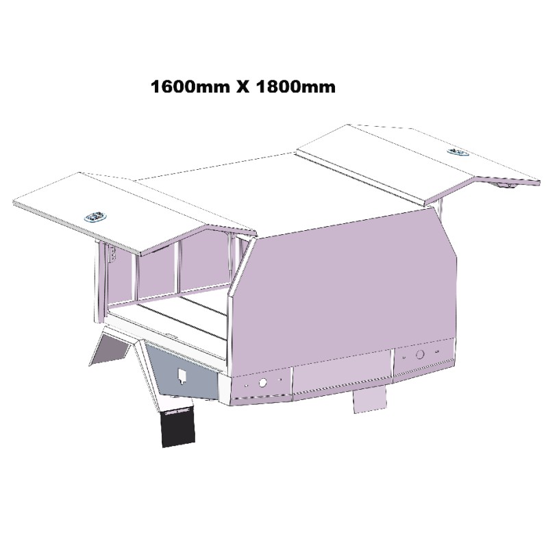 1600mm Service Body  2 DOOR 