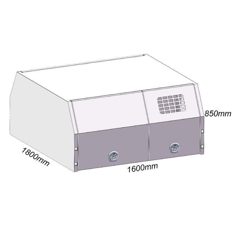 Jack off 1600mm  Dog boxes
