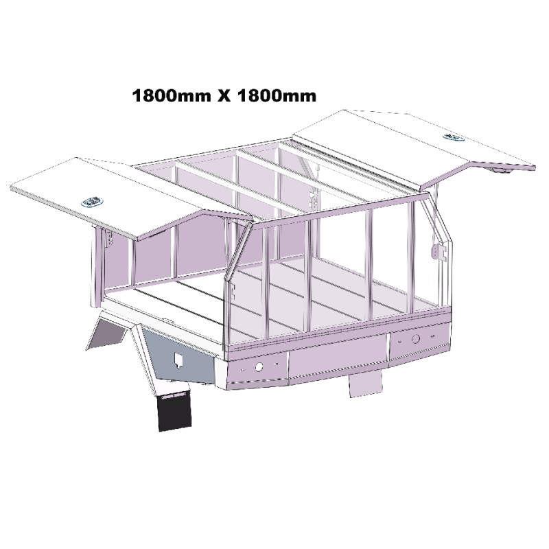 1800mm Service Body  2 DOOR 