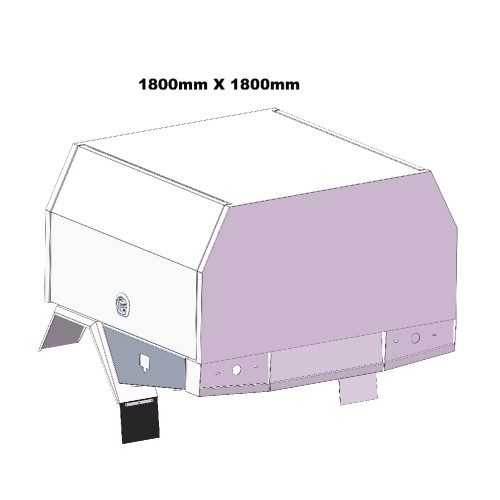 1800mm Service Body  2 DOOR 