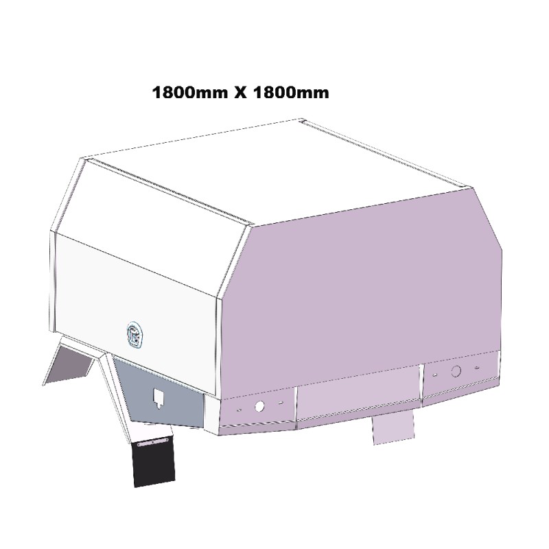 1800mm Service Body  2 DOOR