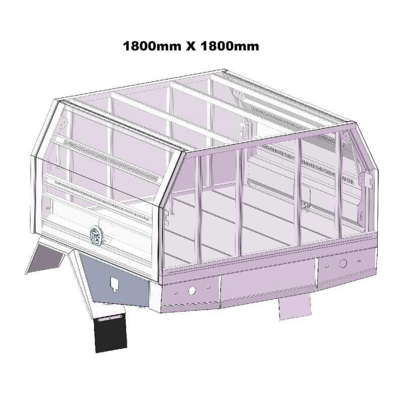 1800mm Service Body  2 DOOR 