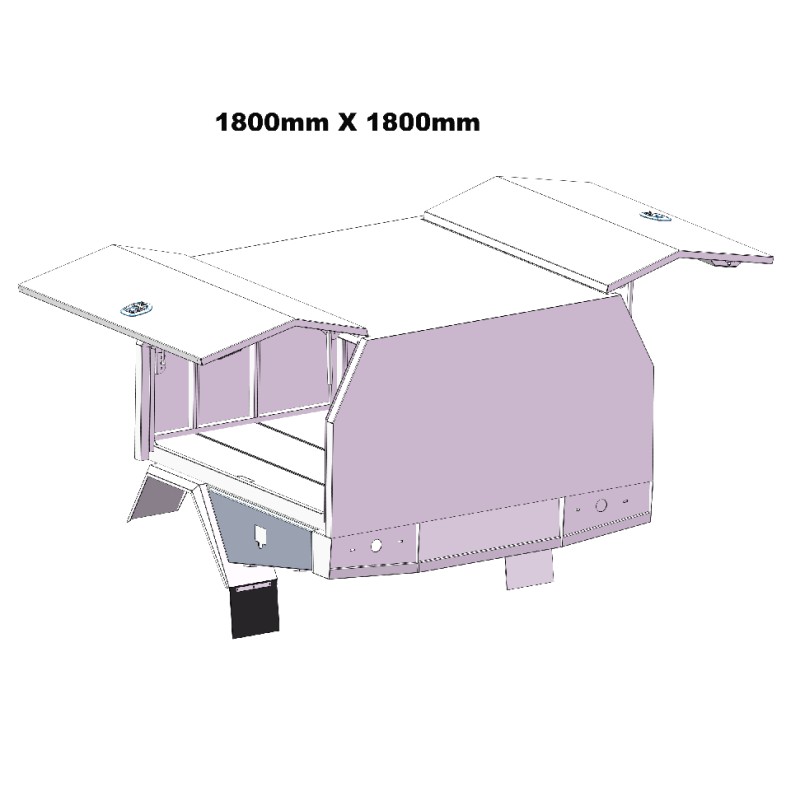 1800mm Service Body  2 DOOR 
