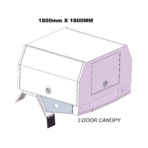 1800mm Service Body  3DOOR