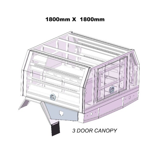 1800mm Service Body  3DOOR