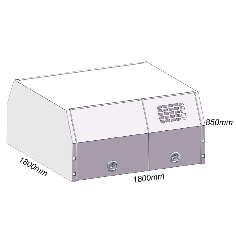 Jack off 1800mm Dog Boxes